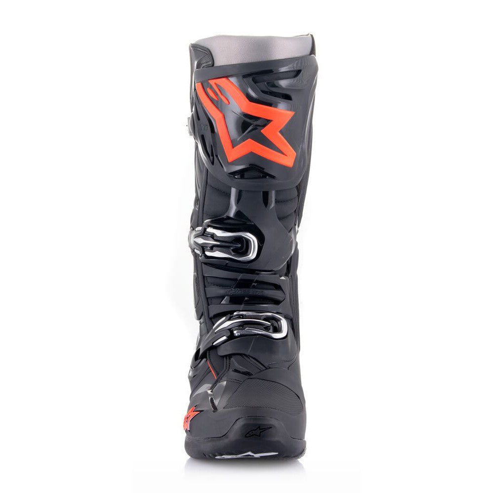 Tech-10 MX Boots Black/Fluoro Red