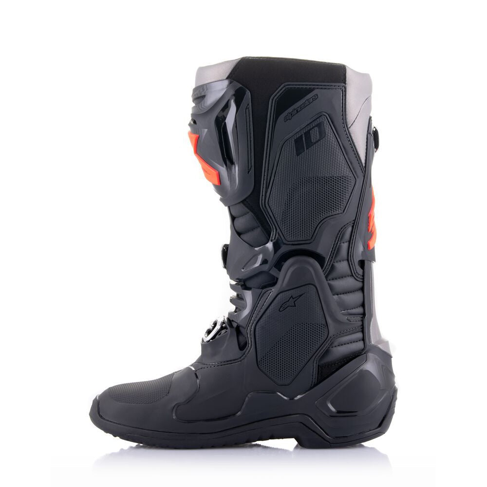 Tech-10 MX Boots Black/Fluoro Red