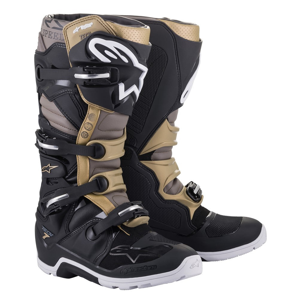 Tech-7 Enduro Drystar Boots Black/Gray/Gold 9