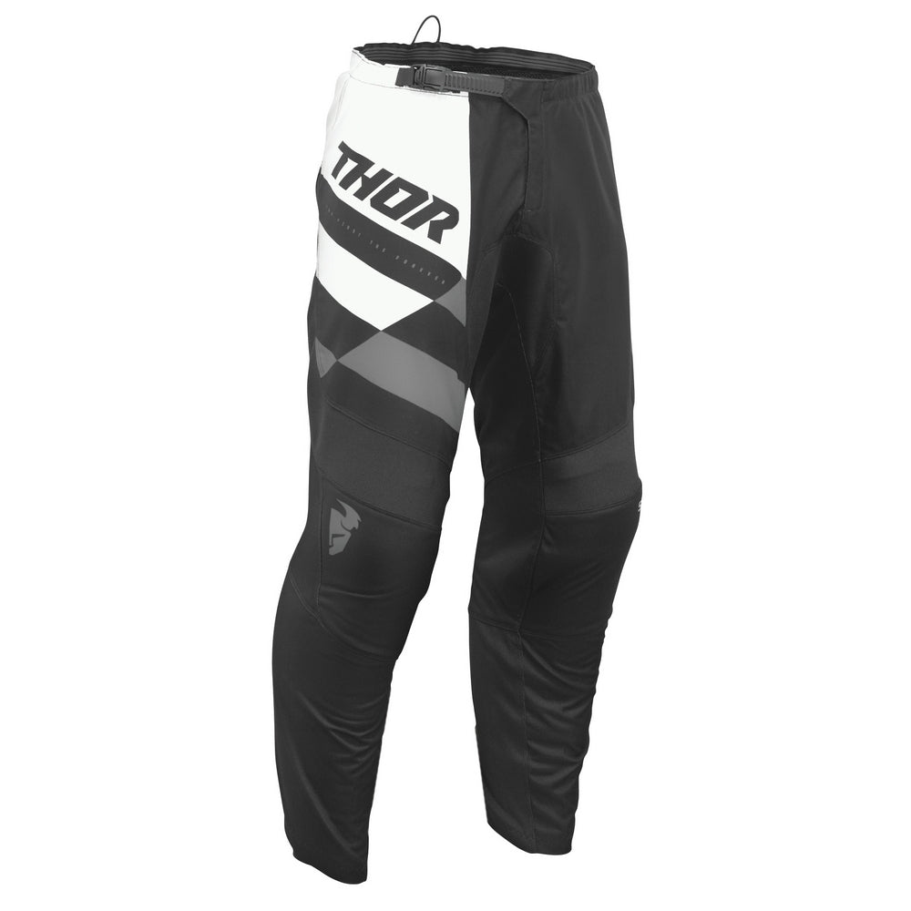 PANTS S25 THOR MX SECTOR YOUTH CHECKER BLACK/GRAY SIZE 18