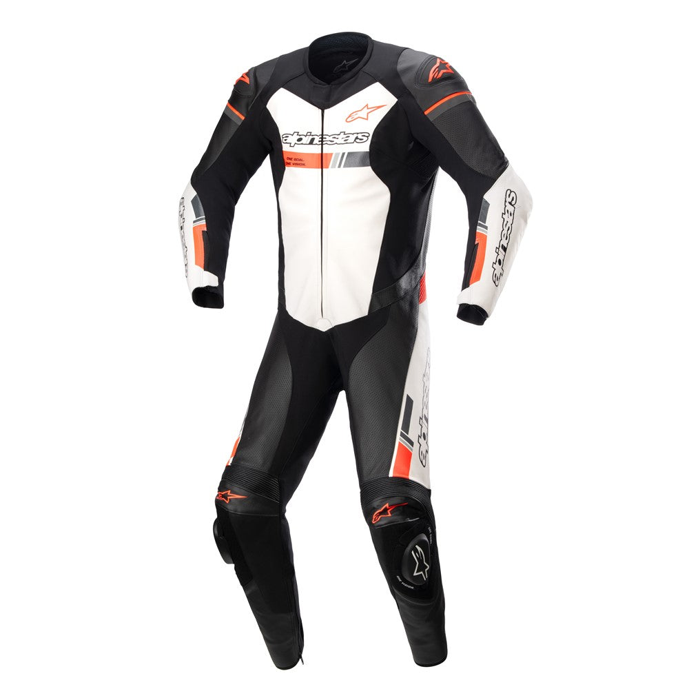 GP Force Chaser 1Piece Suit Black/White/Red Fluoro