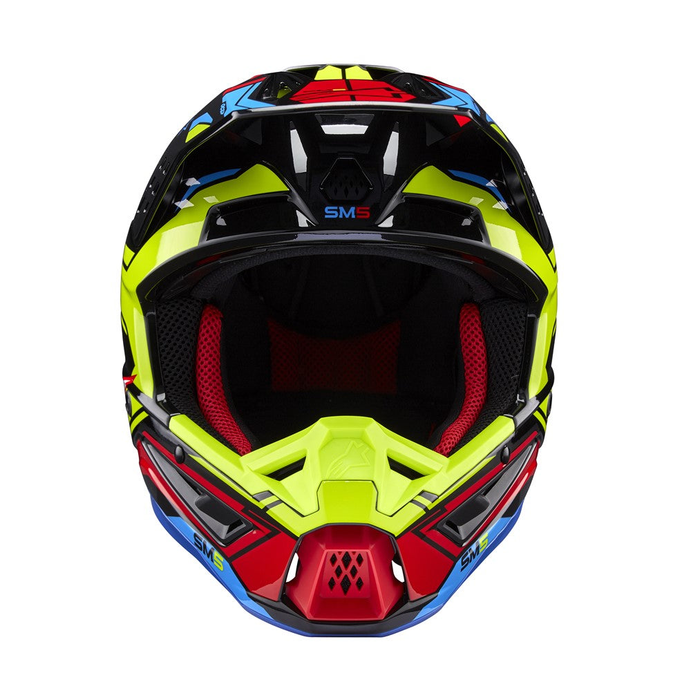 S-M5 Action 2 Helmet Black/Yellow Fluoro/Bright Red Gloss XS