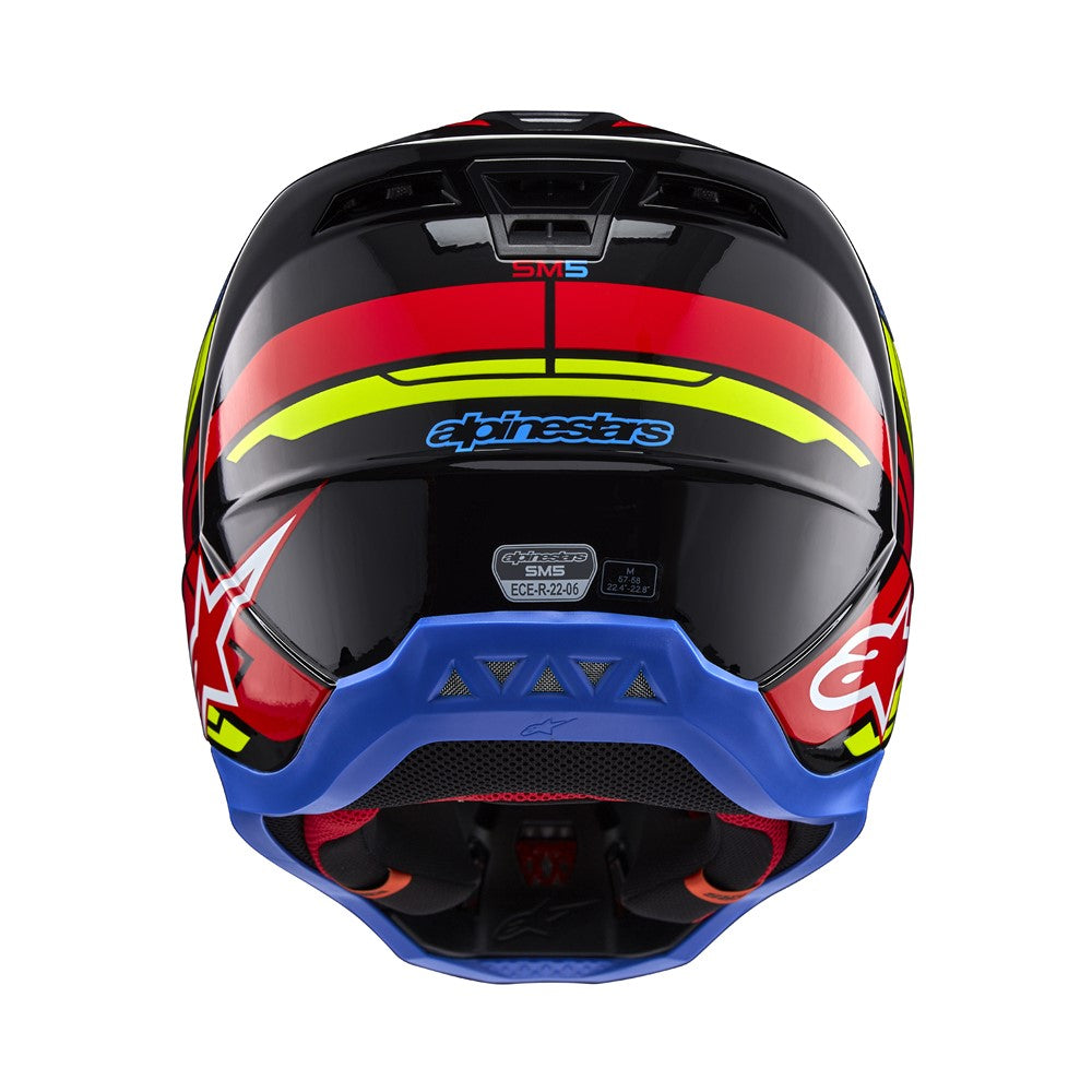 S-M5 Action 2 Helmet Black/Yellow Fluoro/Bright Red Gloss XS