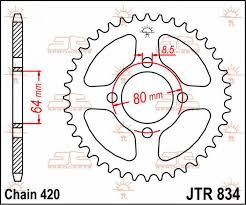 *SPROCKET REAR PSYCHIC YAMAHA PW80 82-06 TTR90 00-07 TTR110 08-21