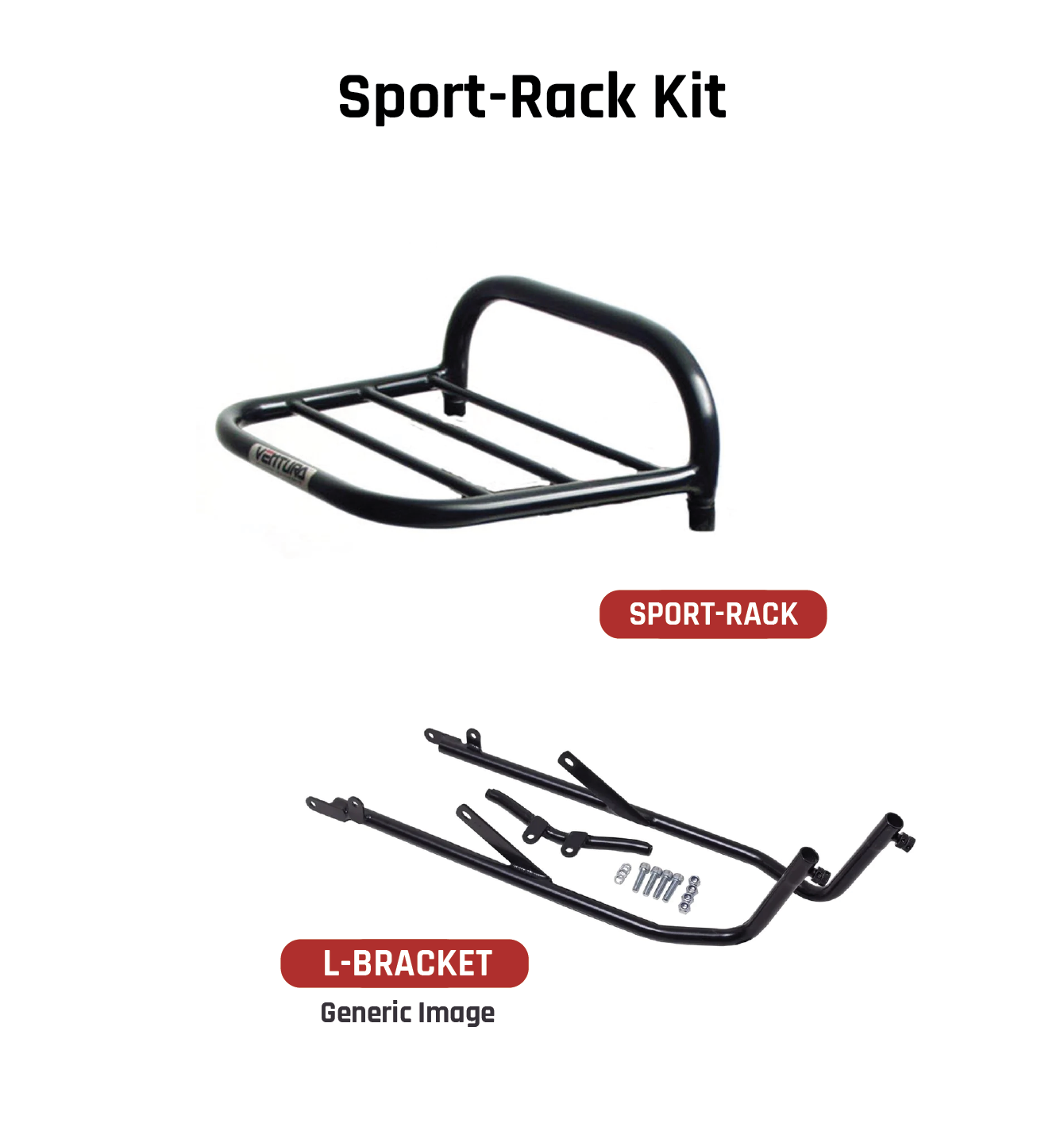 Top-Box Rack Adjustable (TBR30/B) Top-Box Brackets