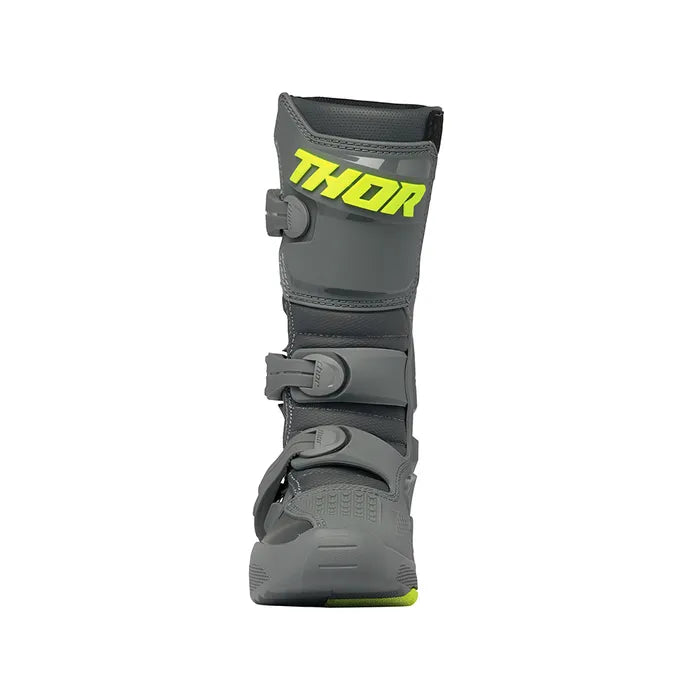 MOTOCROSS BOOTS S25 THOR MX BLITZ XR YOUTH GY/CH SIZE 1