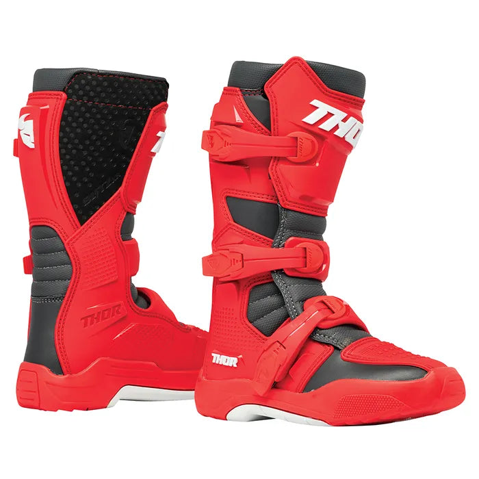 MOTOCROSS BOOTS S24 THOR MX BLITZ XR YOUTH RD/CH