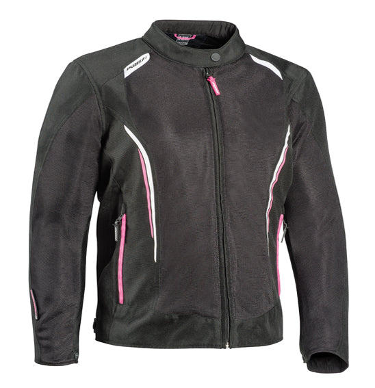 Ixon COOL AIR C LADY Jacket Blk/Wht/Pnk - Larger Sizing