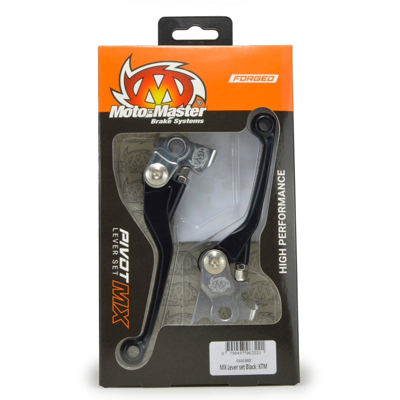 MOTO MASTER MX PIVOT LEVER SET BLACK HONDA CRF250R 07-ON CRF250RX 19-ON CRF450R 07-20 CRF450RX 17-20