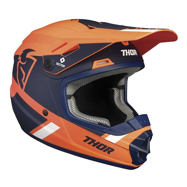 HELMET S25 THOR MX SECTOR SPLIT YOUTH MIPS ORANGE NAVY SMALL