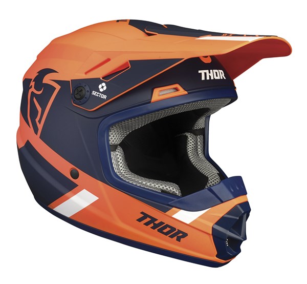 HELMET S25 THOR MX SECTOR SPLIT YOUTH MIPS ORANGE NAVY MEDIUM