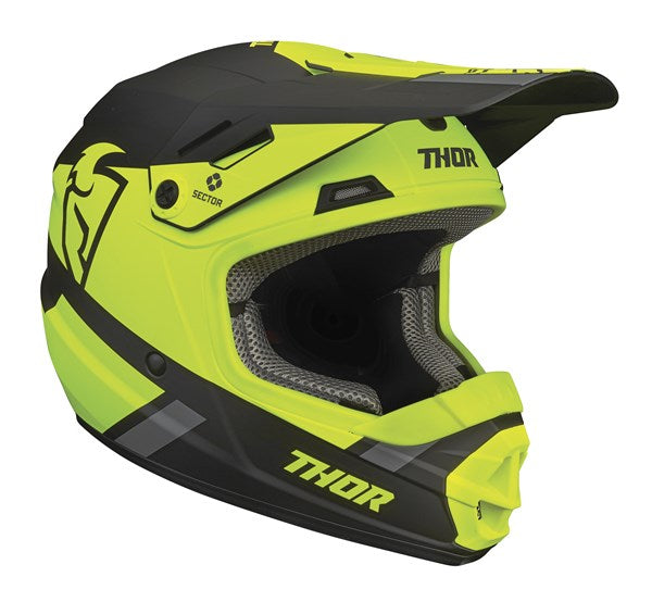 HELMET S25 THOR MX SECTOR SPLIT YOUTH MIPS ACID BLACK SMALL