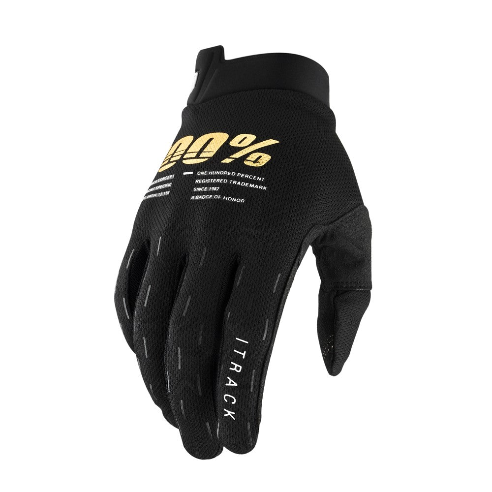 100% iTrack Gloves Black Youth