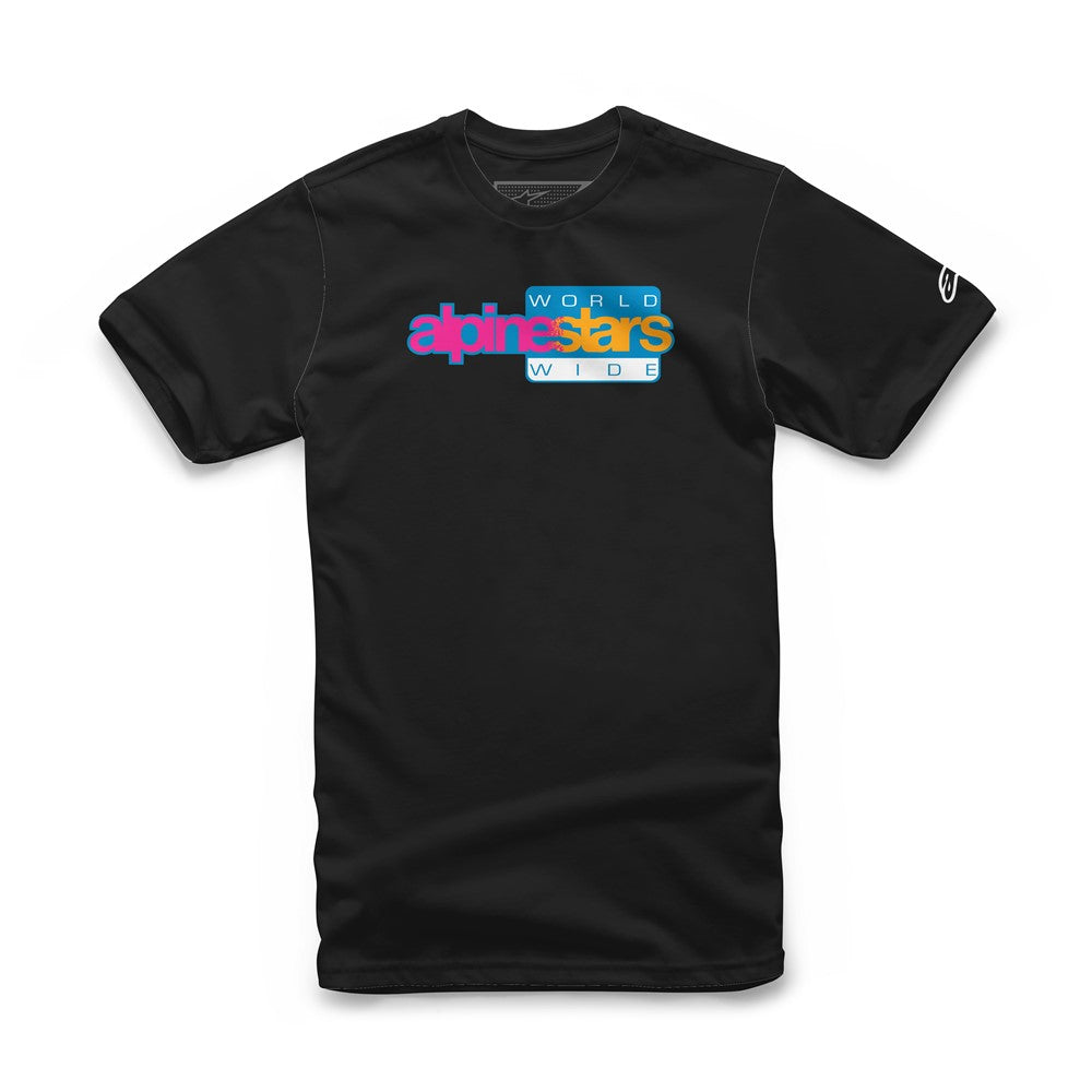 World Wide Again Tee Black