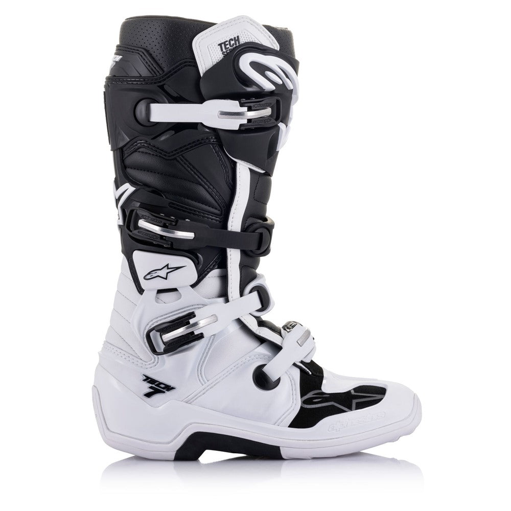 Tech-7 MX Boots White/Black 7