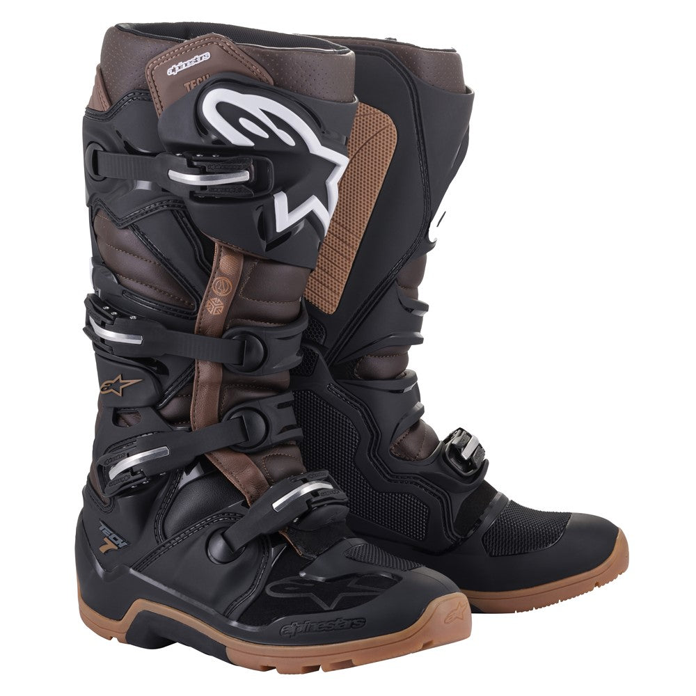 Tech-7 Enduro Boots - Black/Dark Brown