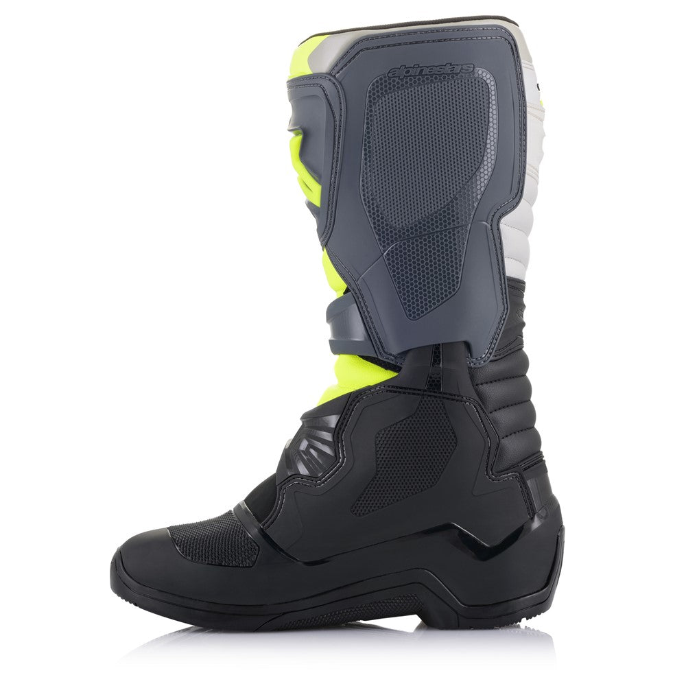 Tech-3 MX Boots Black/Cool Gray/Yellow Fluoro