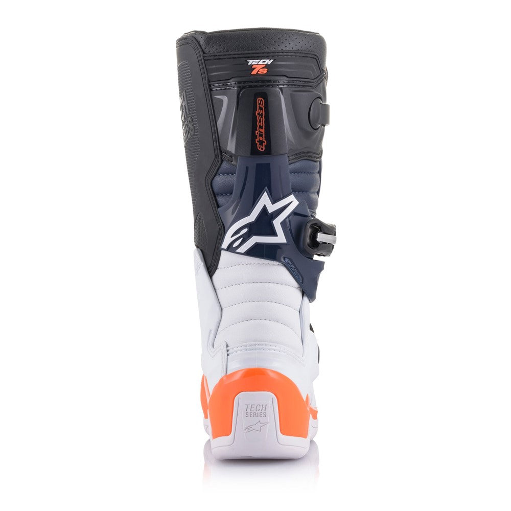 Tech-7S MX Boots Black/Orange - YOUTH