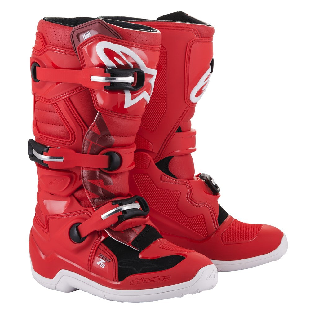 Tech-7S Youth MX Boots Red 6