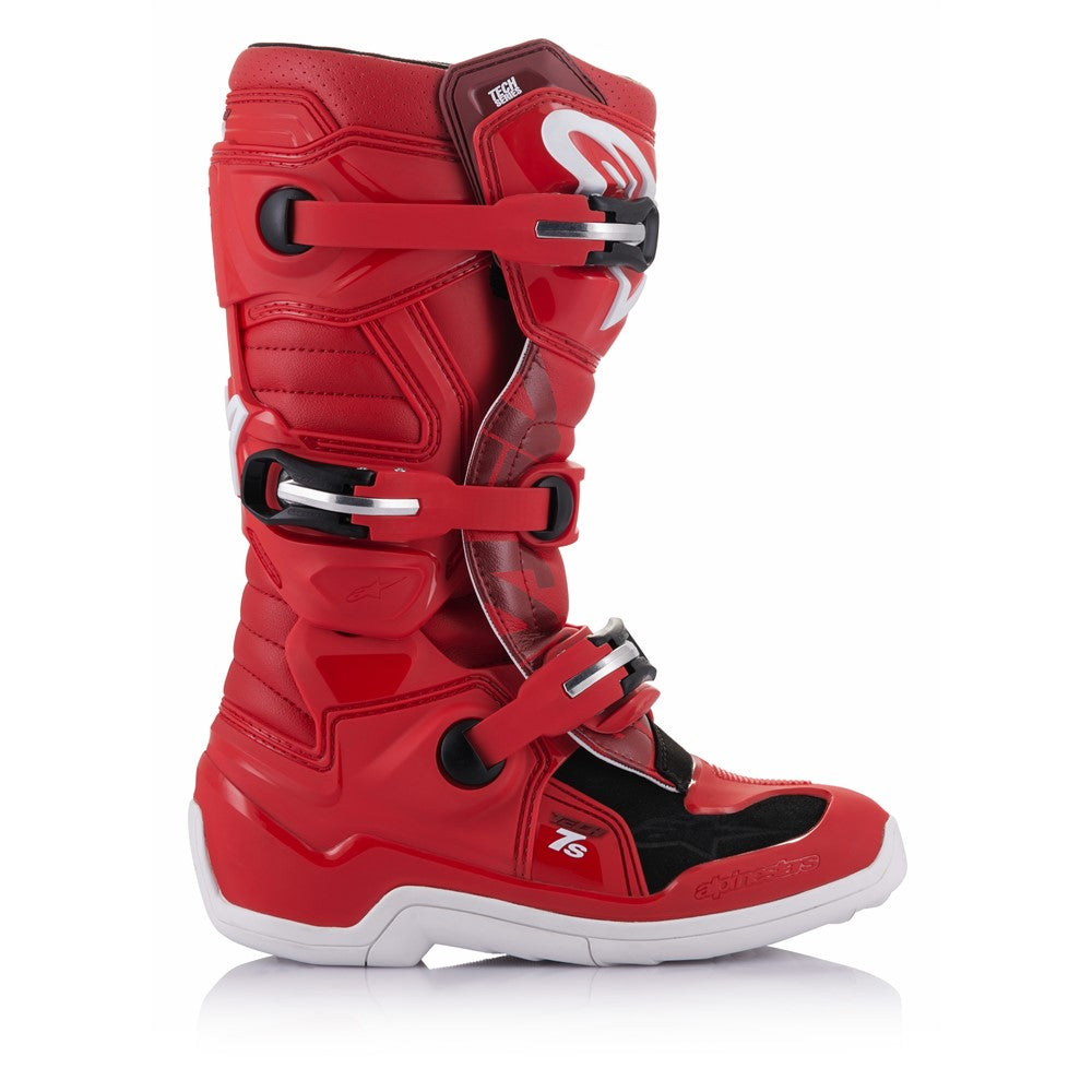 Tech-7S Youth MX Boots Red 6