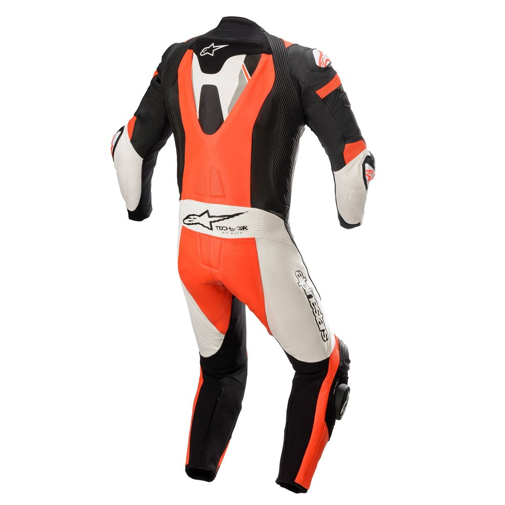 Missile v2 Ignition 1Pc Leather Suit Black/White/Red Fluoro