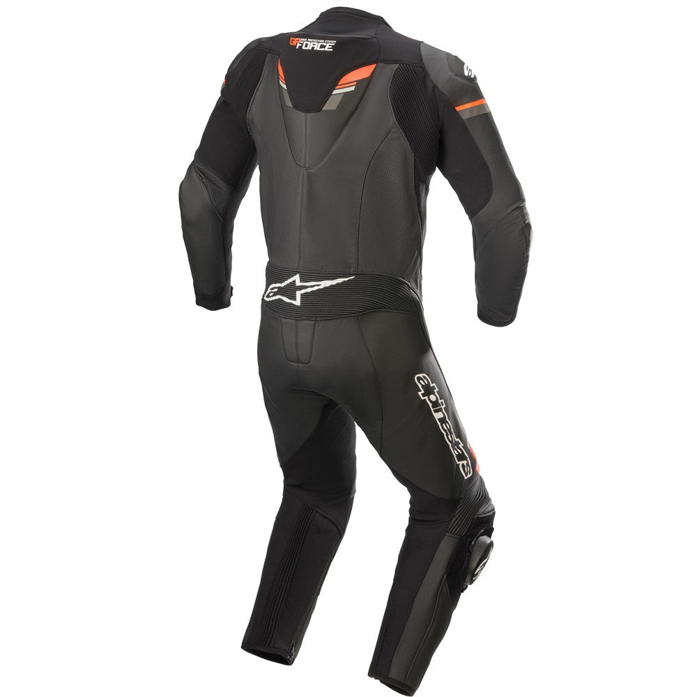 GP Force Chaser 1Piece Suit Black/Red Fluoro