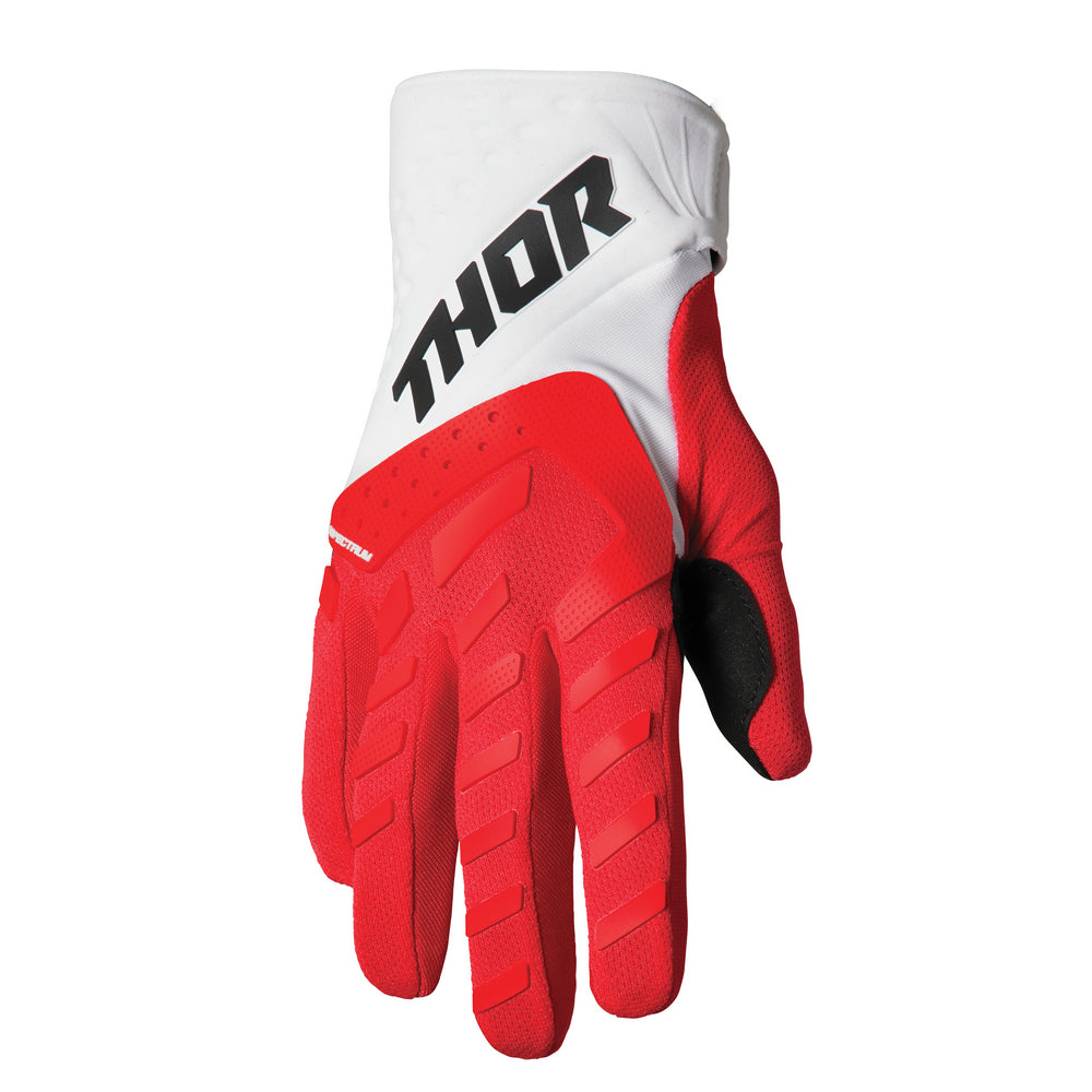 GLOVE S25 THOR MX SPECTRUM YOUTH RED/WHITE XS