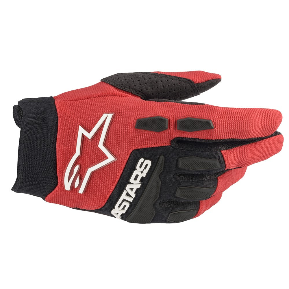 Youth Full Bore Gloves Bright Red/Black L