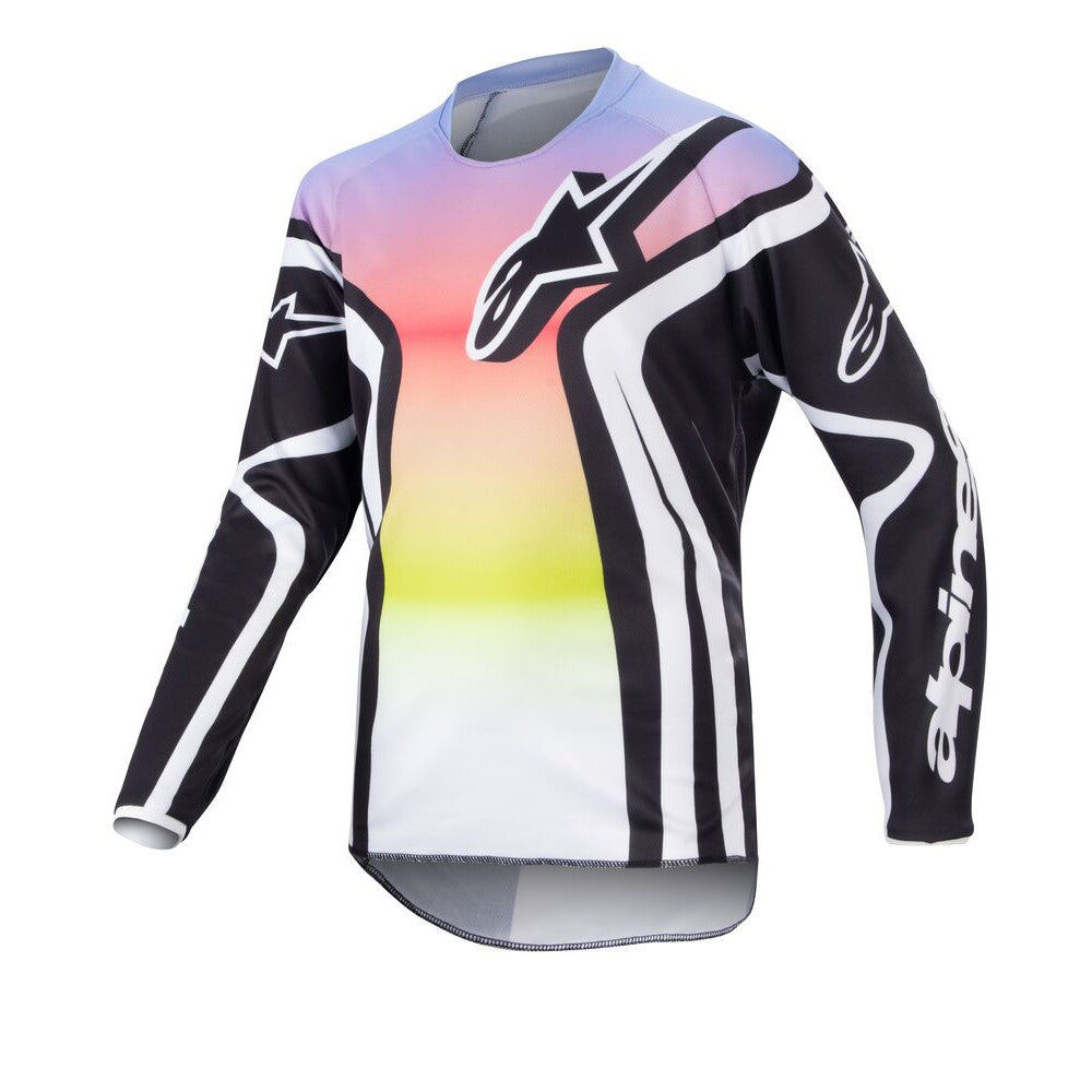 Youth Racer Semi Jersey Black/Multicolours XL