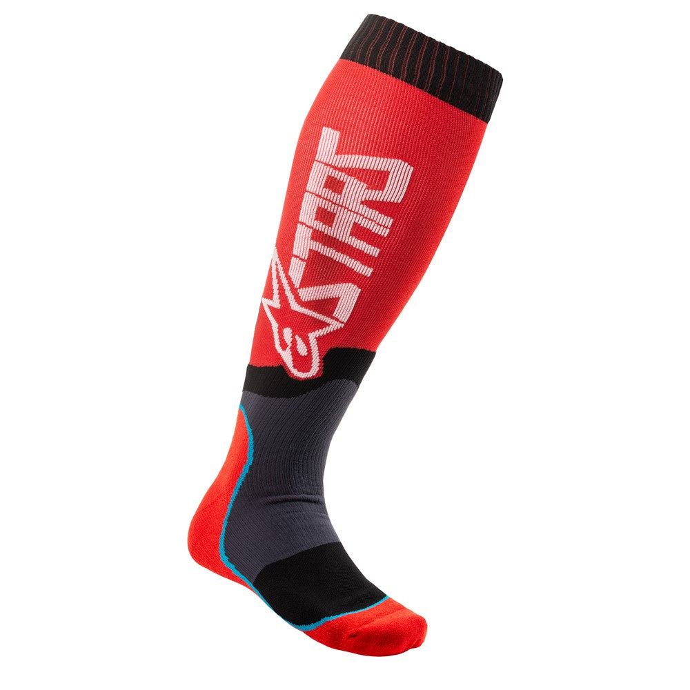 MX Plus-2 Socks Black/Yellow Fluoro Coral L