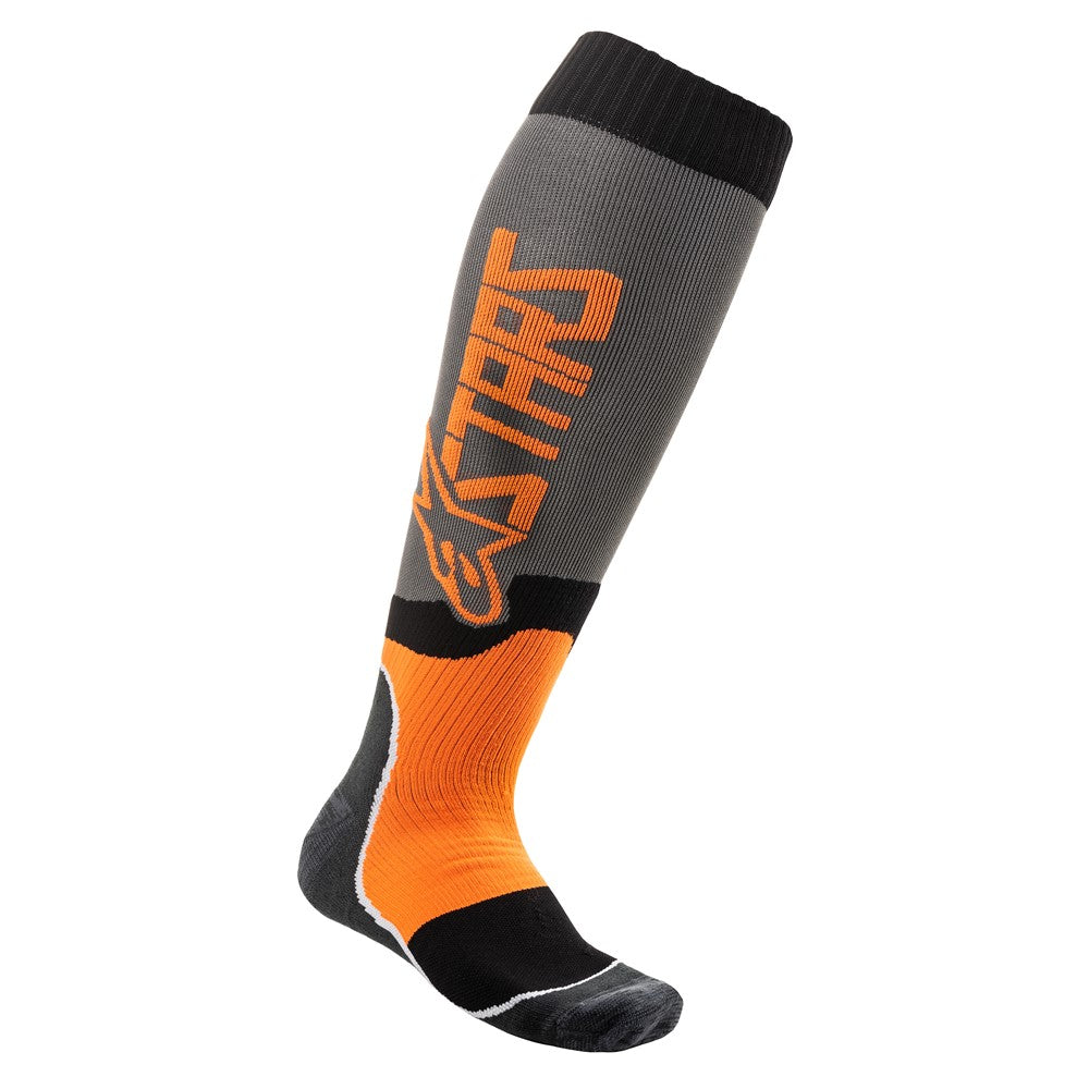 MX Plus-2 Socks Black/Yellow Fluoro Coral L