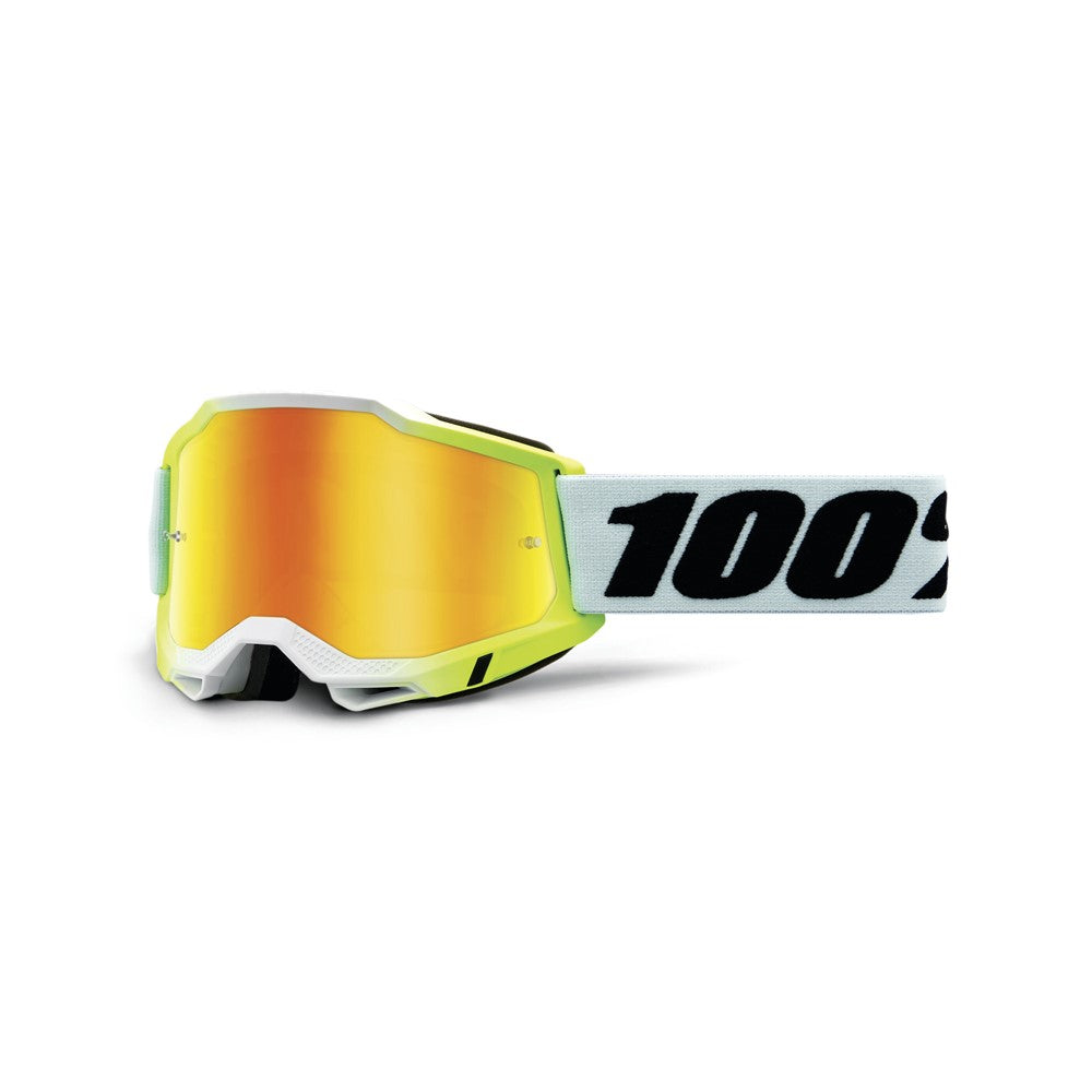 100% Accuri 2 Moto Goggle Dunder - Mirror Yellow Lens