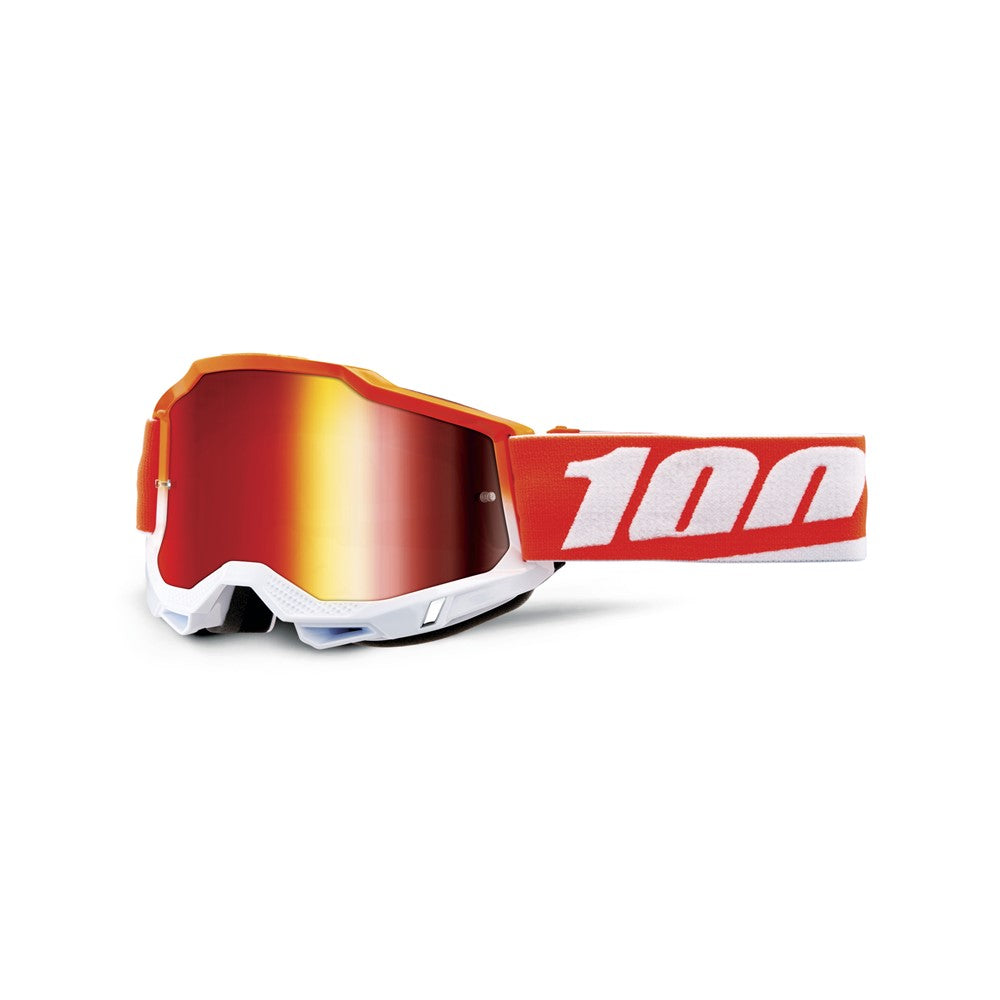 100% Accuri 2 Youth Moto Goggle Matigofun - Mirror Red Lens