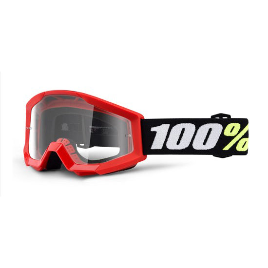 100% Strata Mini Moto Goggle Red