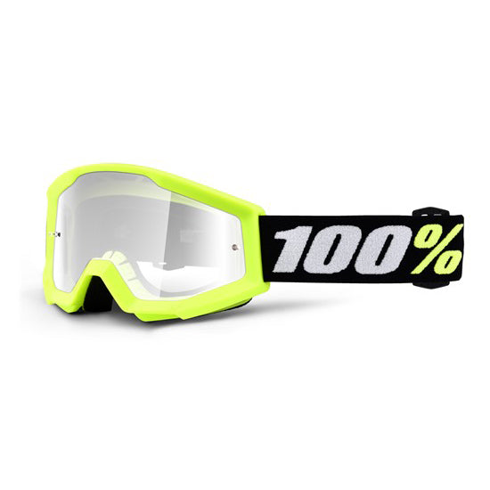 100% Strata Mini Moto Goggle Yellow