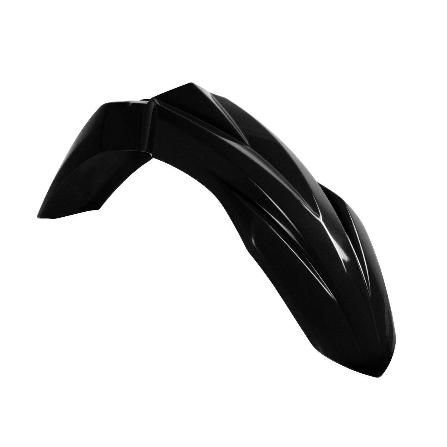 FRONT FENDER RTECH BLACK KAWASAKI KX250 17-ON KX250F 2021 KX250X 21-ON KX450F 16-ON KX450X 21-ON