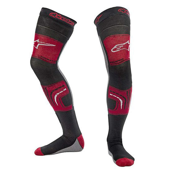 Knee Brace Socks Black/Red S/M