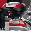 Givi E370 Monolock Case on bike