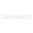 700.1025 Kawasaki Side Logo White